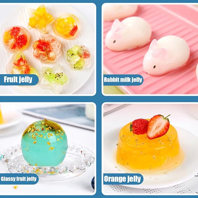 jelly powder10.58oz/300g, konjac jelly powder竊똦omemade desserts, jelly pudding powder,Transparent jelly powder