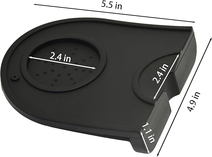 Silicone Coffee Tamper Mat, Espresso Silicone Mat 5.5 inches X 4.9 inches Espresso Tamper Mat, Silicone Gel Coffee Tamper Mat, Non-slip Coffee Mat