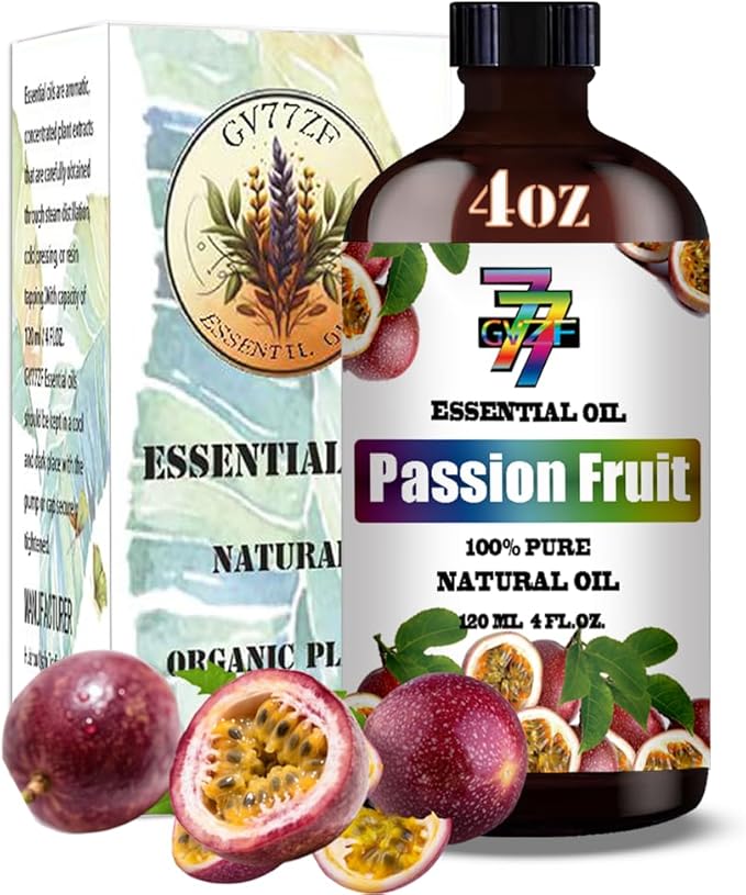 Passion Fruit Essential Oil (4 oz/120 ml) ??Passion Fruit Oils for Aromatherapy, diffusers, humidifiers, Home fragrances, DIY Skincare, soap Making, DIY Candle, Relaxation, Yoga, and Meditation