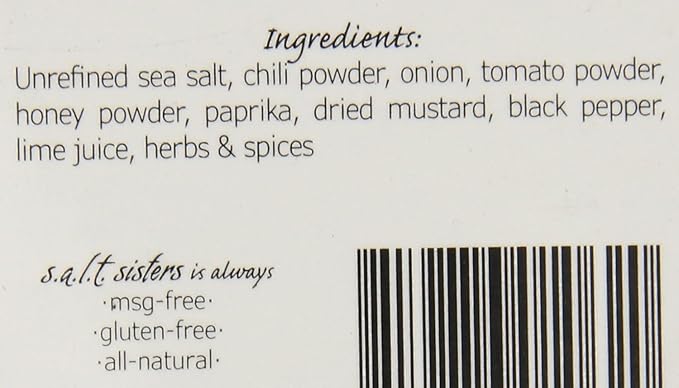s.a.l.t. sisters Taco Tex-Mex Rub & Seasoning | All-Natural, Gluten Free, MSG Free, Non-GMO | Dry & Wet Rub Seasoning Base | Versatile Use for Chicken Wings, Brisket, Pulled Pork, and More | 8oz