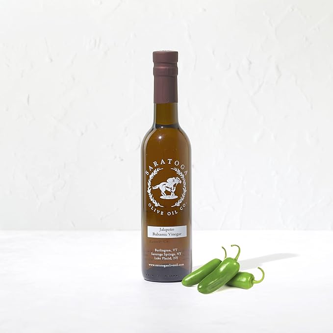 Saratoga Olive Oil Company Jalapeno White Balsamic Vinegar 375ml (12.7oz)