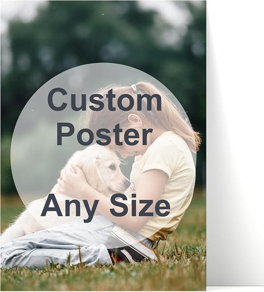 Custom Portrait Poster Print ??Personalized Photo or Artwork on Premium Paper ??High-Resolution Wall Art Gift for Family, Pets, or Couples ??Ships from USA (Unframed)