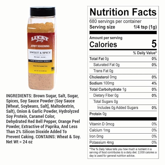 Lucky Jerky Seasoning (Sweet & Spicy - 24oz)
