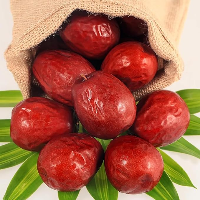 1.1lb Red Dates, Jujube Fruit, Dry Dates, Jujube Fruit竊똃ates Each 3-4.5cm In Size