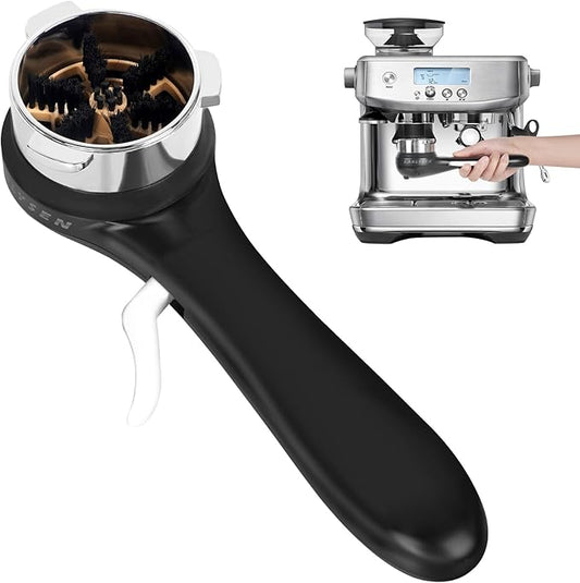 Espresso Coffee Machine Cleaning Brush, 360ì§?Cleaning Push-Up Coffee Maker Brush, Espresso Machine Brush Coffee Cleaning Tool Compatible with 54mm Breville Machines Barista, Home, Kitchen