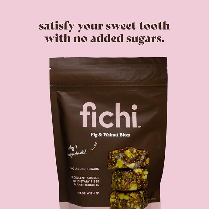 Fichi Fig and Nut Bites, a Wholesome and Delicious Gluten-Free Italian Fruit and Nut Snack, 3.5oz Bags (Two Pack, Variety)