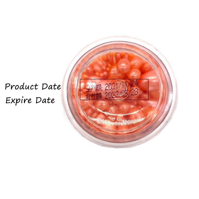 Weraru Edible Orange Pearl Sugar Sprinkles Candy Mixing Size Baking Edible Cake Decorations Cupcake Toppers Cookie Decorating Celebrations Wedding Shower Party Chirstmas Supplies 130g/ 4.58oz