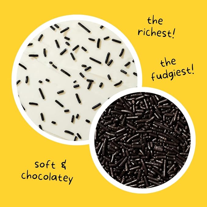 Supernatural Chocolate Softies Fair Trade Sprinkles - Vegan, Gluten-Free, Soy-Free, Corn-Free, Made in USA, Natural, No Artificial Flavors or Dyes, 16oz