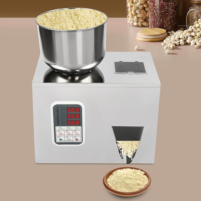 Powder Filling Machine,1-100g Glitter Filling Machine,Particle Automatic Powder Filling Filler,Bottle Bag Powder Filler for Tea Seeds, 2-5s/Bag