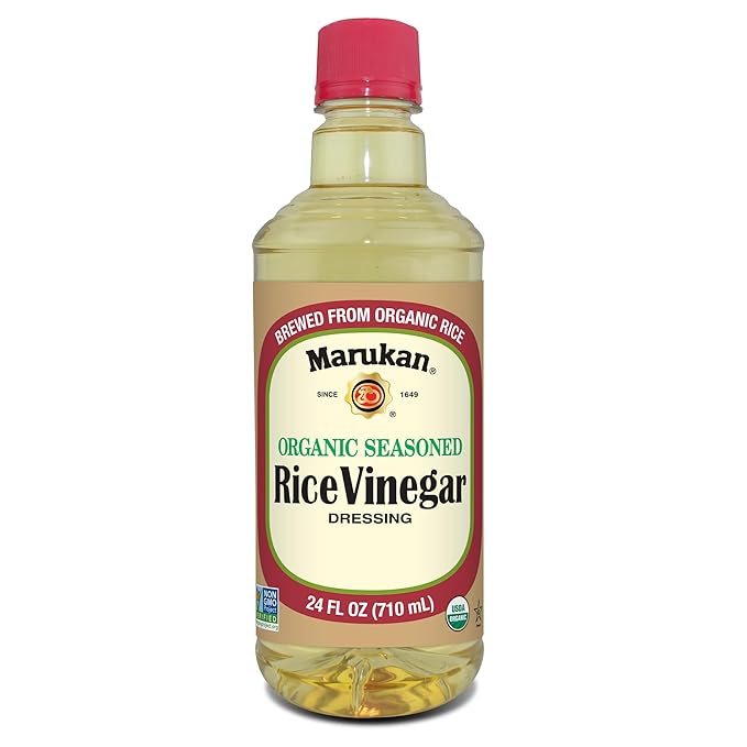 Marukan Organic Seasoned Rice Vinegar for Sushi & Cooking, USDA Organic, Marukan Rice Vinegar (24 fl oz)