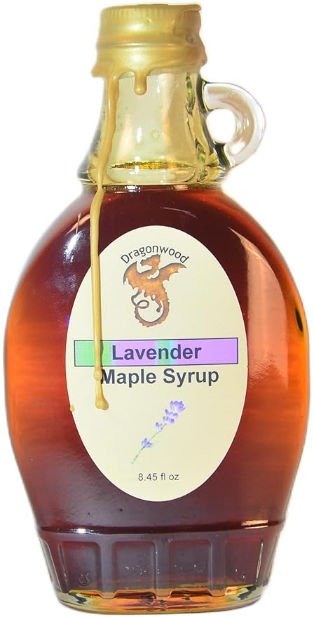 Lavender Maple Syrup - For Pancakes and Waffles ??Made With Pure Maple Syrup And Natural Flavor - By Dragonwood (8 fl oz)