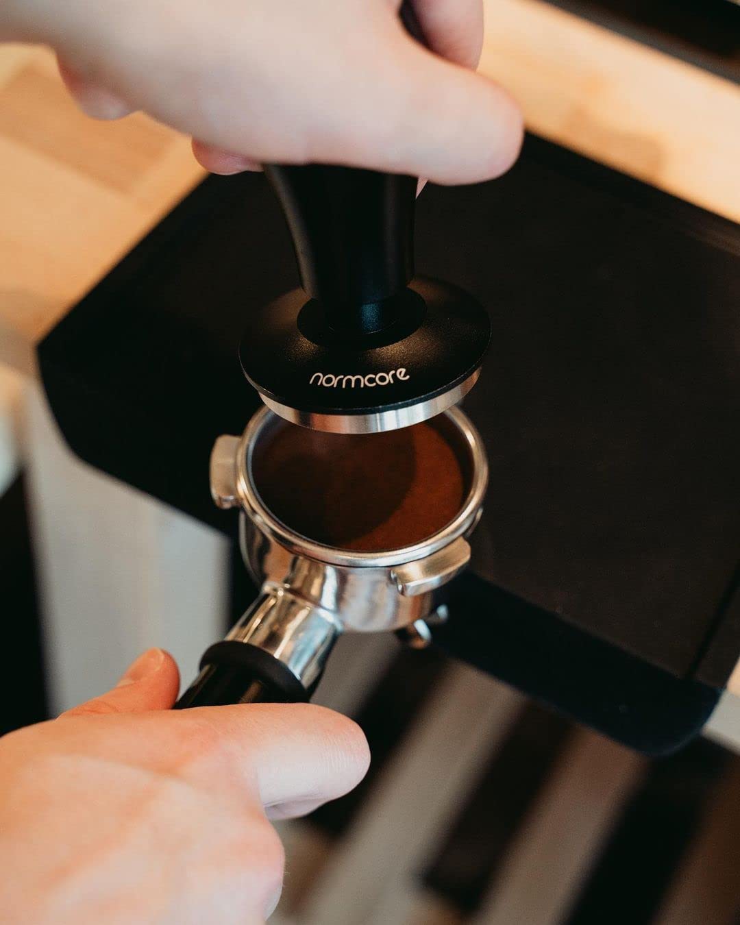 Normcore V4 Coffee Tamper 53.3mm - Spring-Loaded Tamper - Barista Espresso Tamper with 15lb / 25lb