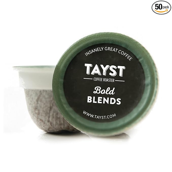 Tayst Coffee Pods, Bold Sampler Box Dark Roast, K Cups Compatible with Keurig Coffee Maker, Sustainable Single Serve, Pack of 240