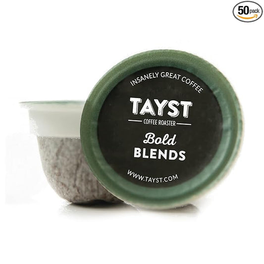 Tayst Coffee Pods, Bold Sampler Box Dark Roast, K Cups Compatible with Keurig Coffee Maker, Sustainable Single Serve, Pack of 240