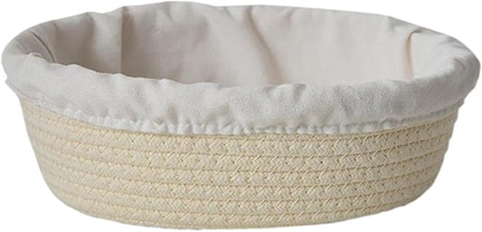 Bread Basket - Oval Bread Proofing Baskets Cotton Rope - Kitchen Gadget, Baking Supplies for Artisan Breads Pastry Making use