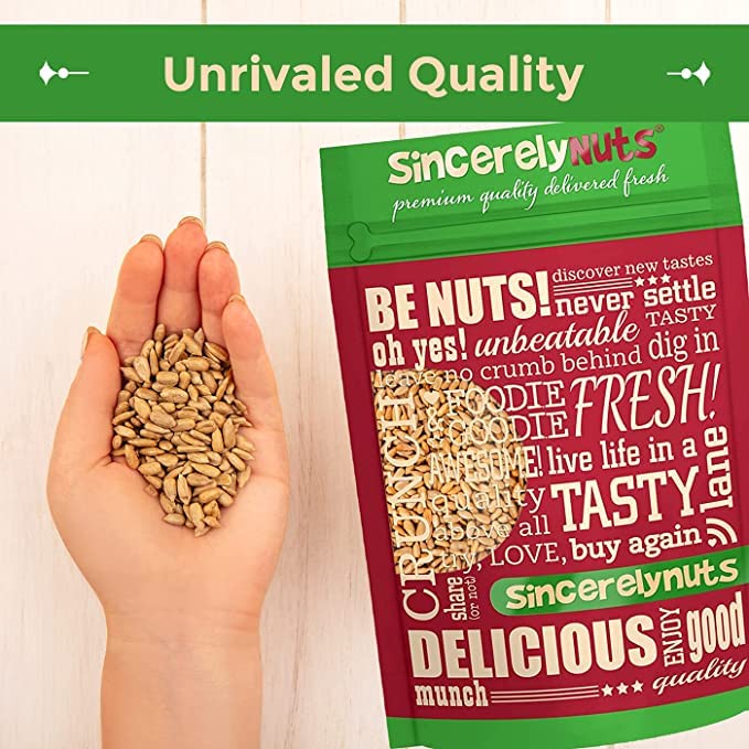 Sincerely Nuts Sunflower Seed Kernels Raw (No Shell) (3lb bag) | Delicious Antioxidant Rich Snack | Source of Protein, Fiber, Essential Vitamins & Minerals | Vegan and Gluten Free