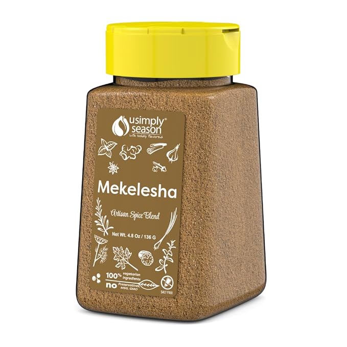 USimplySeason Mekelesha Spice, 4.8oz - Ethiopian Inspired Finishing Spice, Aromatic and Flavorful, Ideal for Stews and Soups, Vegan, Non-GMO, Crafted in the USA
