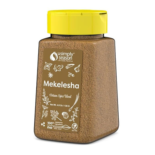 USimplySeason Mekelesha Spice, 4.8oz - Ethiopian Inspired Finishing Spice, Aromatic and Flavorful, Ideal for Stews and Soups, Vegan, Non-GMO, Crafted in the USA