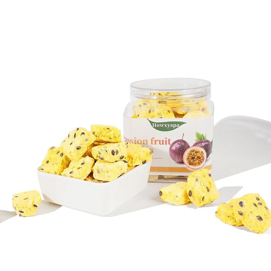 Freeze-Dried Passion Fruit Chunks 3.6 oz ，Sugar Free，No Additives,Fruit slice tea