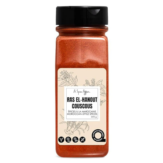 A Spice Affair?™s Ras El-Hanout Moroccan Spice - 225 g (7.9 oz) - Ras-El Hanout Spice and Seasoning Blend, Moroccan Spice Blend
