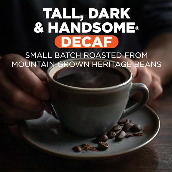 Maud's Decaf Dark Roast Ground Coffee, 2 Bags (40oz), 100% Arabica Coffee, 104 Servings