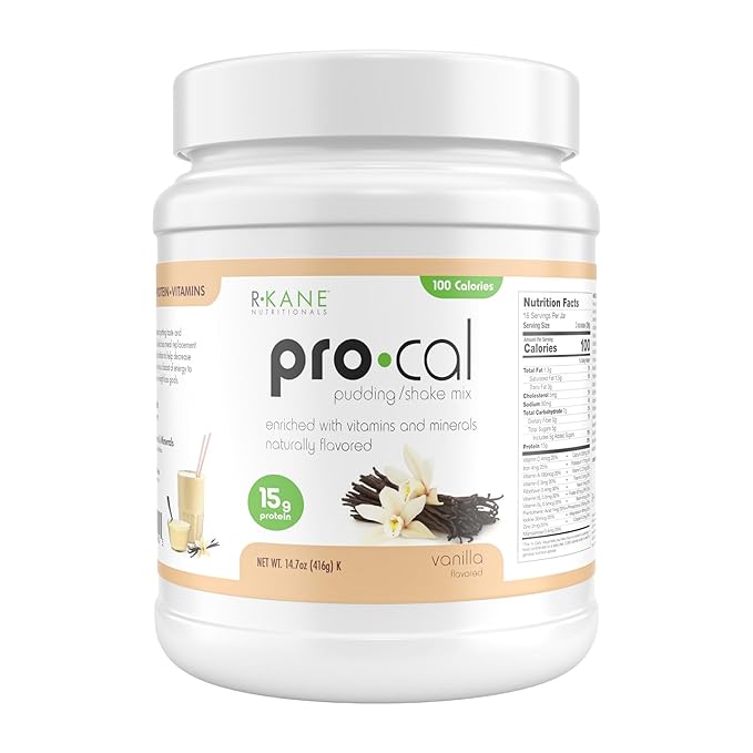 Pro-Cal Vanilla Meal Replacement Powder, 16.4 oz ??High Protein, Low Calorie Shake & Pudding Mix ??16 Servings, Delicious & Easy to Prepare ??Supports Healthy Weight Management, Vanilla