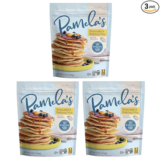 Gluten Free Baking and Pancake Mix, Unflavored, 64 Oz (3 Pack)