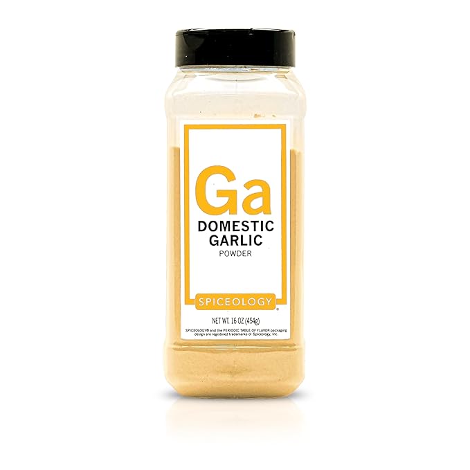 Spiceology ??Domestic Garlic Powder ??Fine Ground Garlic for Seasoning, Spice Blends & Everyday Cooking ??Bold, Savory Flavor ??16 oz