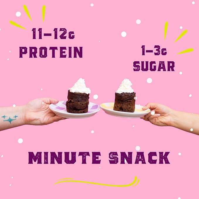 Sweet Logic Keto Dessert Mug Cake Mixes - Variety Pack - Triple Chocolate, Carrot Cake, Lemon Poppyseed, & Orange Almond - Low Sugar - Low Carb - Gluten-Free - High Protein - All Natural (4 Pack)