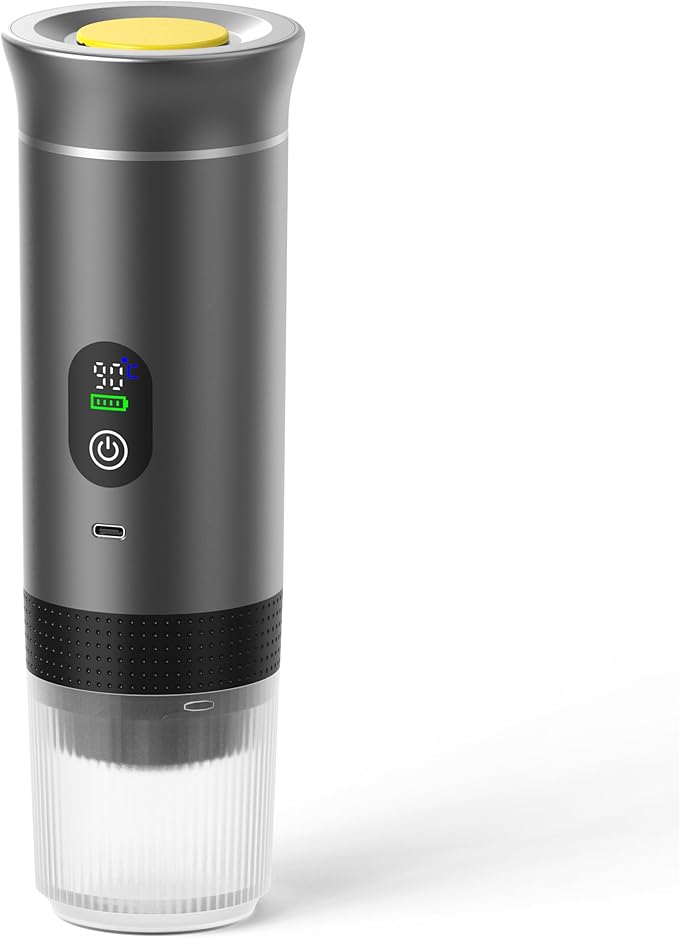 Automatic Espresso Maker ??Dual Hot & Cold Brew ??20 BAR Pressure ??Compact Portable Coffee Machine with Rapid Heating ??Built-In Transparent Cup ??Travel-Friendly Design