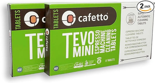 Espresso Machine Cleaning Tablets - set of two packs. 2 x TEVO MINI 8 tablets