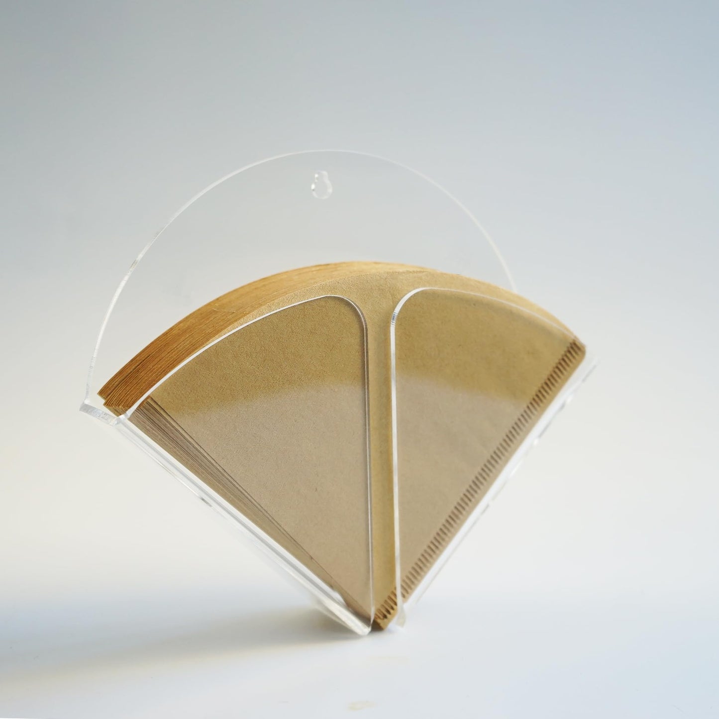 Yeaco Magnetic Transparent Acrylic Coffee Filter Holder with Wall Mount Hole, Coffee Paper Storage