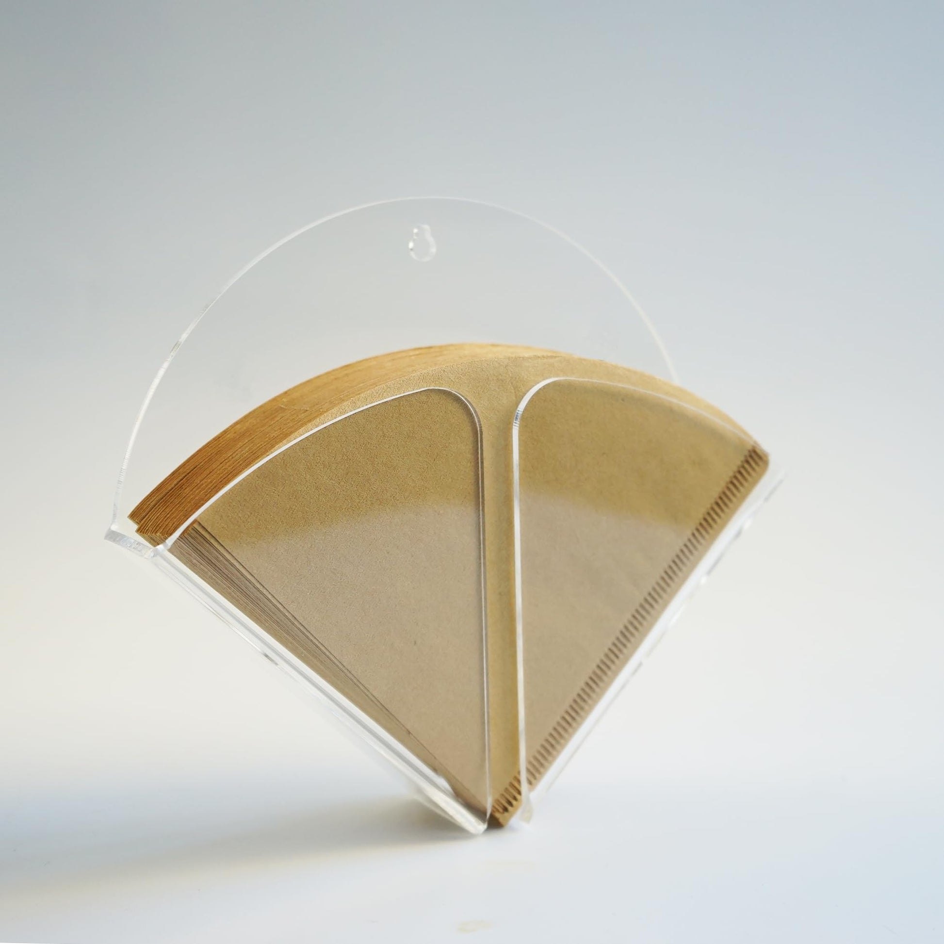 Yeaco Magnetic Transparent Acrylic Coffee Filter Holder with Wall Mount Hole, Coffee Paper Storage