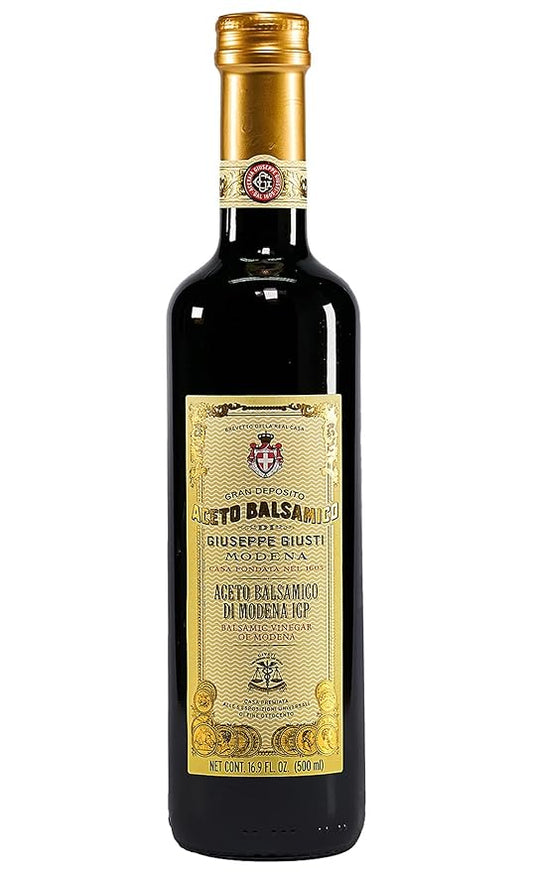 Giusti Balsamic Vinegar of Modena IGP ??Authentic Italian Aceto Balsamico di Modena IGP, Made in Italy, Perfect for Marinades, Vinaigrettes & Sauces ??16.9 fl oz (500 ml) - Pack of 1