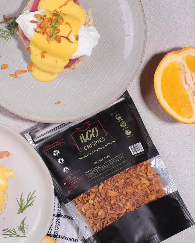 HCO Crispies ??Fried Garlic and Onion Mix | Perfect for Baking, Seasoning & Topping | From the Makers of Hot Crispy Oil