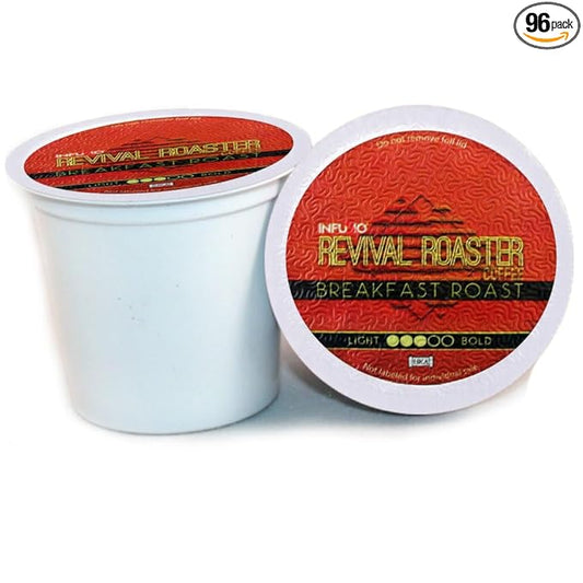 InfuSio Coffee Pods ??96 Count, Breakfast Blend (Medium Roast Coffee) Single Serve Coffee Pods for Keurig K Cupì§?Brewers, Compatible with Keurig 2.0 Brewers