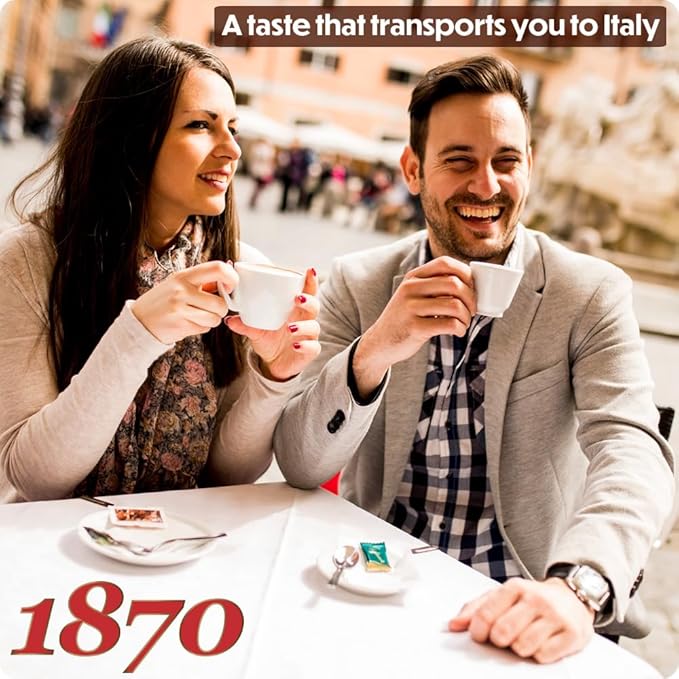 1870 by Caffe Barbera: Mago Whole Bean Roasted Coffee, Aromatic Intense & Fruity 7 Bean Blend by one of the worlds oldest coffee roasters, 150+ years of Roasting over 6 generations, 1.1lb / 0.5kg