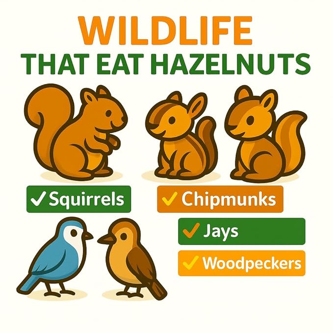 Crazy Nuts | Oregon Grown Large Raw Hazelnuts In Shell, 10lb | Whole Hazelnuts to Eat and for Wildlife, Avellanas Naturales