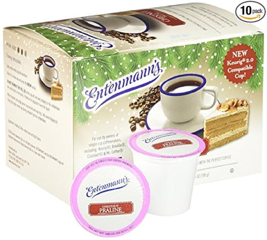 Entenmann's Seasonal Flavors Single Serve Coffee for K-Cup Brewers - 10 Count (Chestnut Praline)