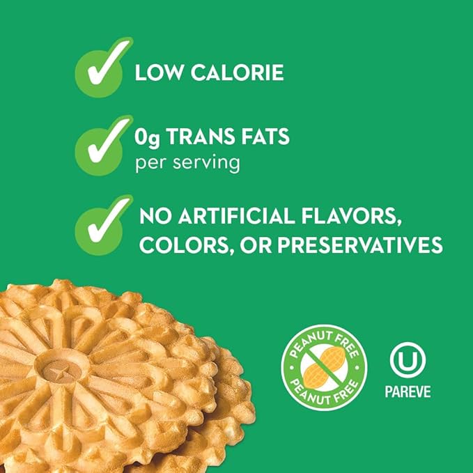 Reko Pizzelle Authentic Italian Style Waffle Cookie, Anise, 7 Ounce (Pack of 1)