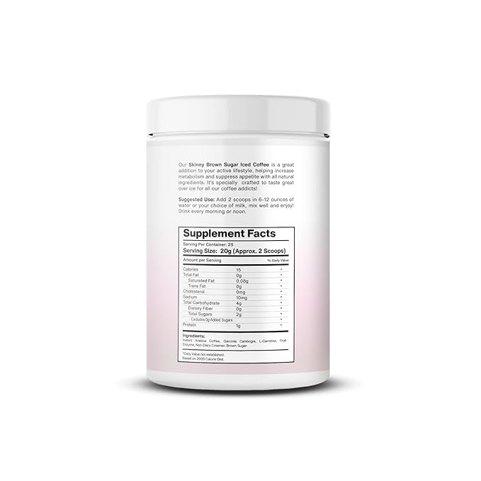 Bella All Natural Skinny Brown Sugar Iced Coffee - 500g