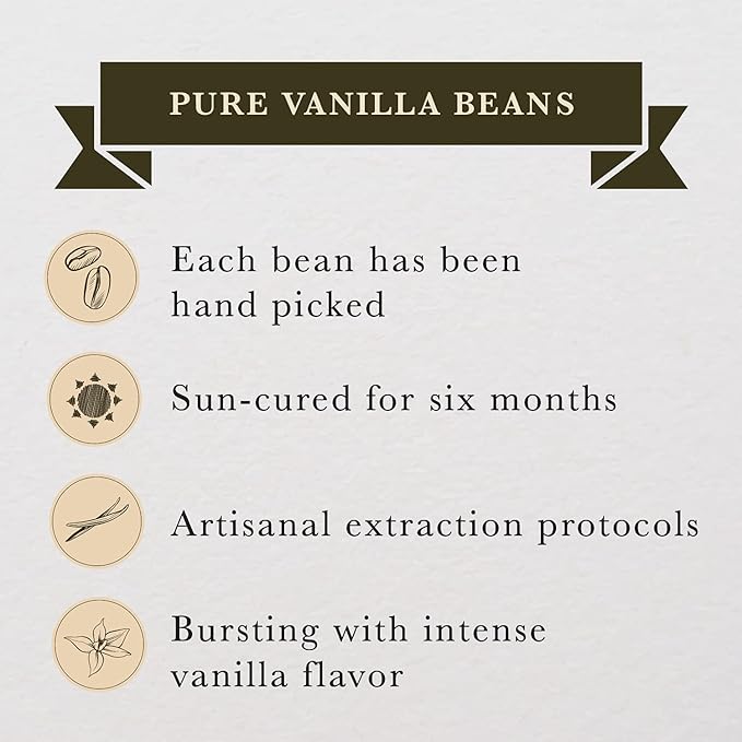 16 oz (1 lb) Organic Madagascar Whole Vanilla Beans, Grade A Vanilla Pods, Premium Vanilla Beans for Making Extract & Baking - Cook?™s
