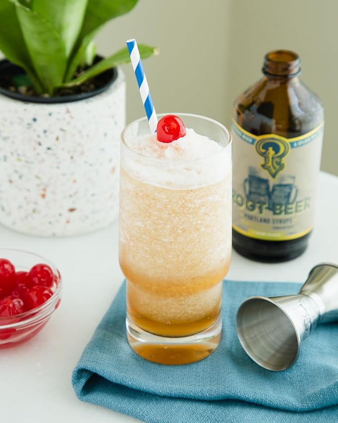 Portland Syrups Genuine Root Beer Syrup - Premium Beverage Concentrate for Authentic Cocktails, Soda, Ice Cream, Coffee Drinks, and More - 12 oz with 12 Servings (Pack of 1)