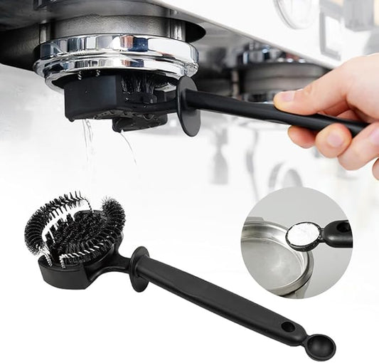 watchget Espresso Coffee Machine Cleaning Brush Espresso Group Head Cleaning Brush Detachable 360째Nylon Bristles Espresso Machine Cleaning Tool V2 58mm