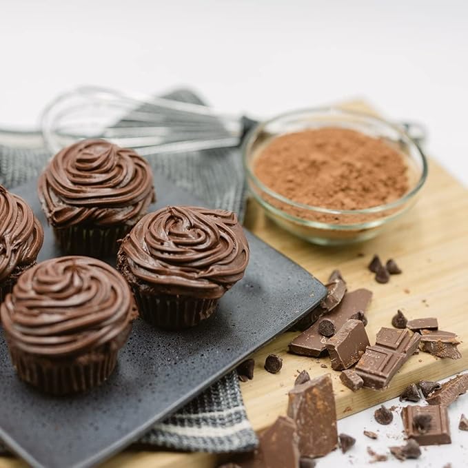 ProDough High Protein- Gluten Free Cupcake Mix, Low Carb, 13g of Protein per Cupcake, No Added Sugars, Keto Friendly, Makes 12, Healthy Dessert (Chocolate)