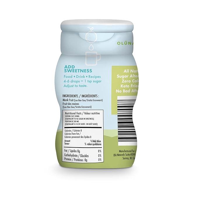 SweetMonk - 100% Pure Original Monk Fruit Sweetener Liquid Sugar Substitute - 1.7oz | No Water Added MonkFruit Extract | 0 Calorie Keto Friendly MonkFruit Drops | Vegan Gluten Free | No Stevia (2-Pack)