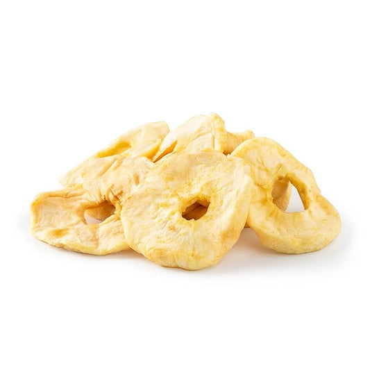 NUTS U.S. - Dried Apple Rings | No Added Sugar | No Artificial Color | Chewy Texture | NON-GMO | Juicy and Natural | Packed in a Resealable Bag!!! (3 LBS)