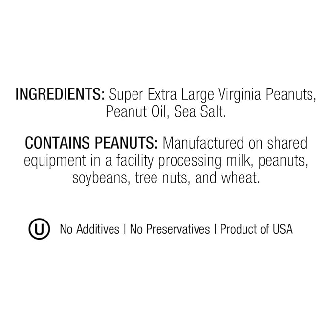 The Peanut Shop of Williamsburg Williamsburg Peanuts Artisan Roasted Salted Virginia Peanuts - 10.5 Oz Tin