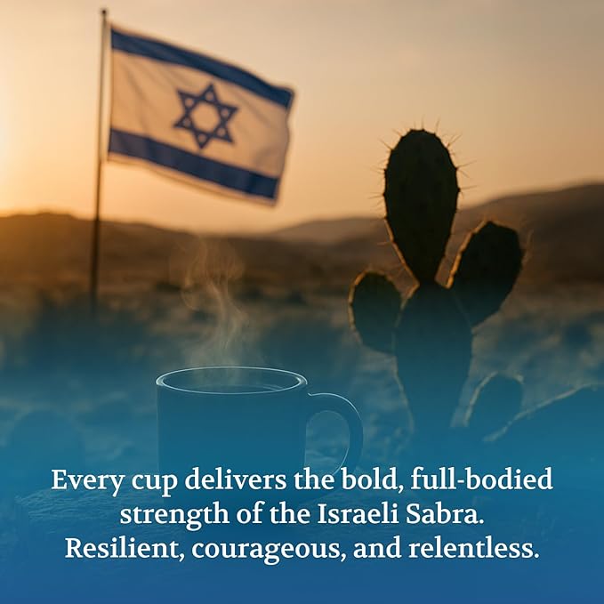 Iron Dome Coffee ??Sabra Spirit Whole Bean Coffee, Dark Roast ??Fresh Roasted Coffee Beans ??Bold Rich Flavor ??12oz Bag ??Inspired by the Heritage of Jerusalem