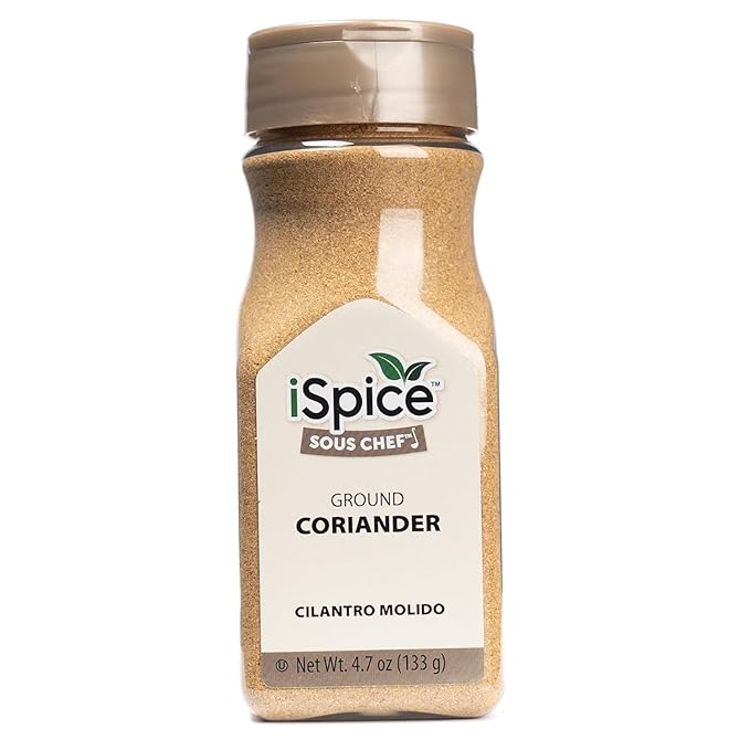 iSpice PREMIUM GROUND CORIANDER SEED POWDER | Pure and Fresh |Essential Kitchen Herbs |4.7oz (134g)